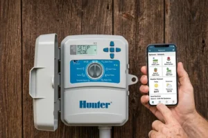 WiFi sprinkler controller connected to smartphone app for smart irrigation management in Cincinnati OH