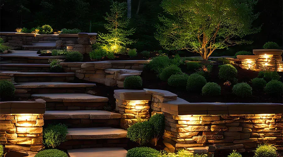 Expert Irrigation team installed beautiful outdoor lighting in Cincinnati, OH