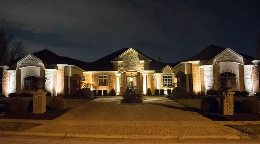 House-installed outdoor lighting by Expert irrigation